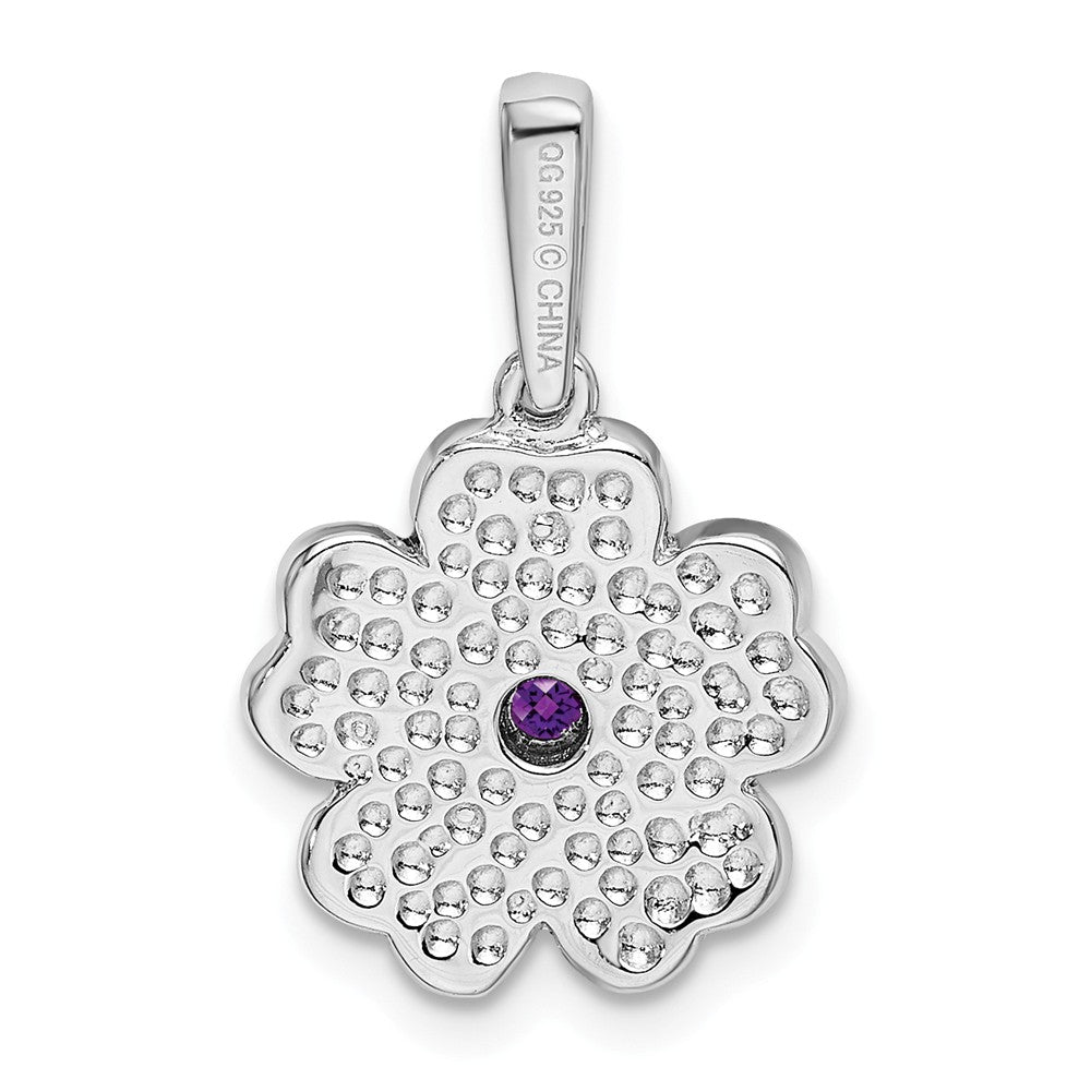 Million Charms 925 Sterling Silver Amethyst, Enamel Pendant