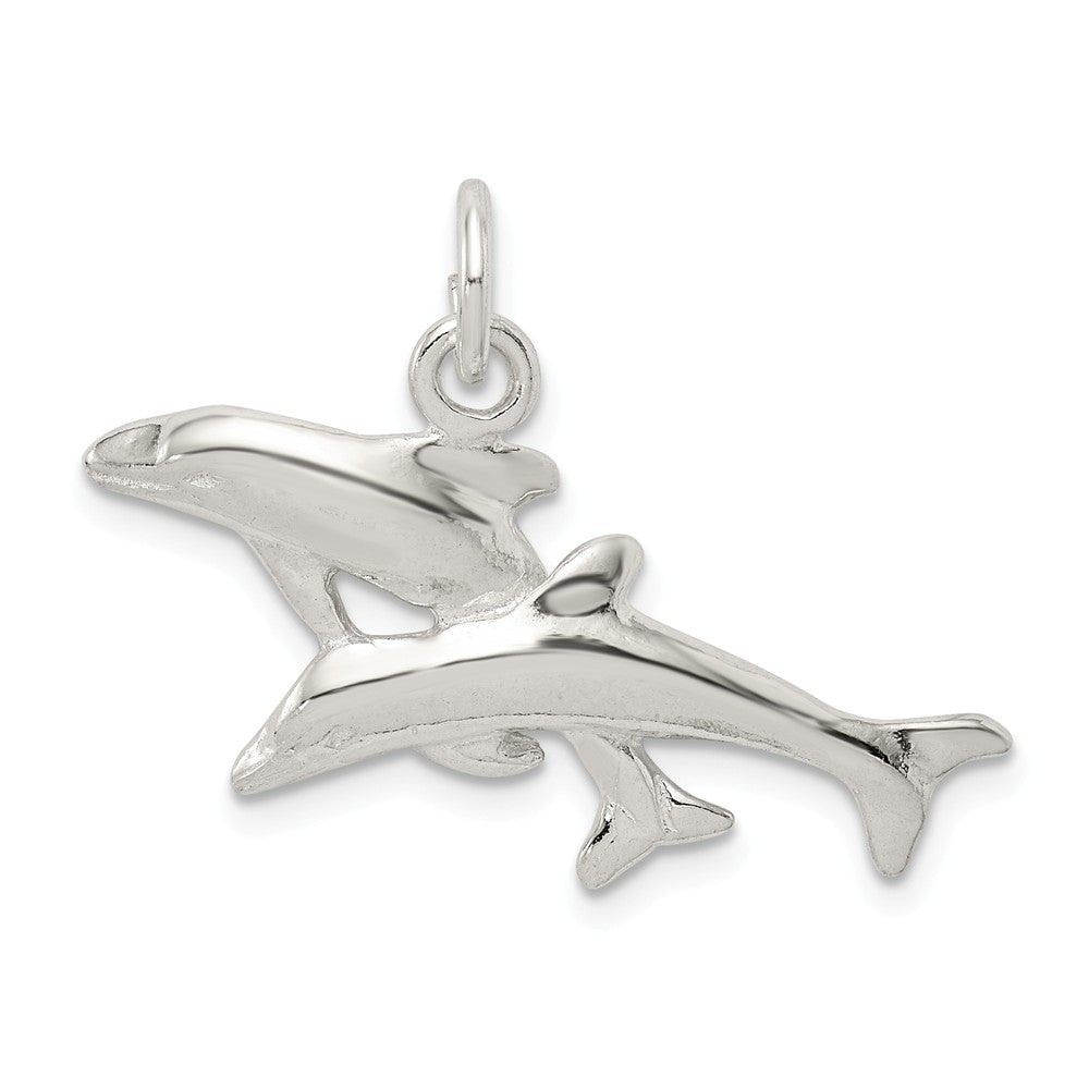 Million Charms 925 Sterling Silver Dolphins Charm