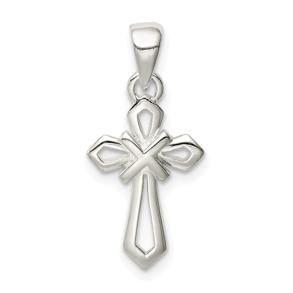 Million Charms 925 Sterling Silver Polished Relgious Cross Pendant