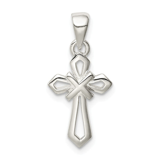 Million Charms 925 Sterling Silver Polished Relgious Cross Pendant