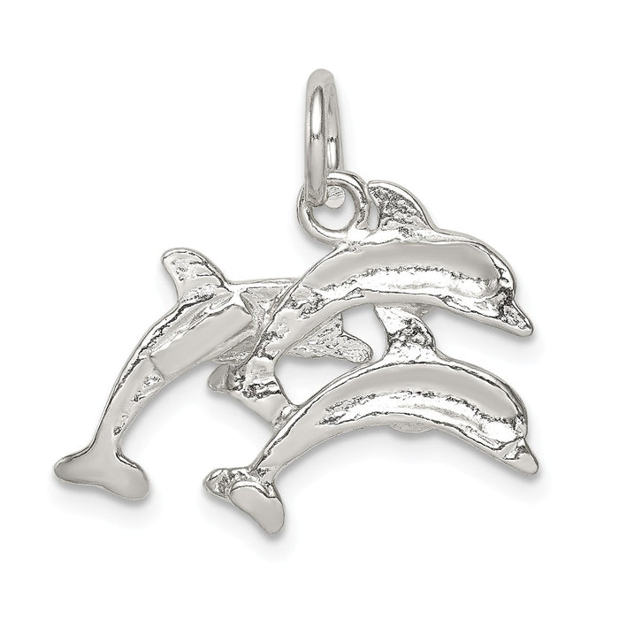 Million Charms 925 Sterling Silver Dolphins Charm