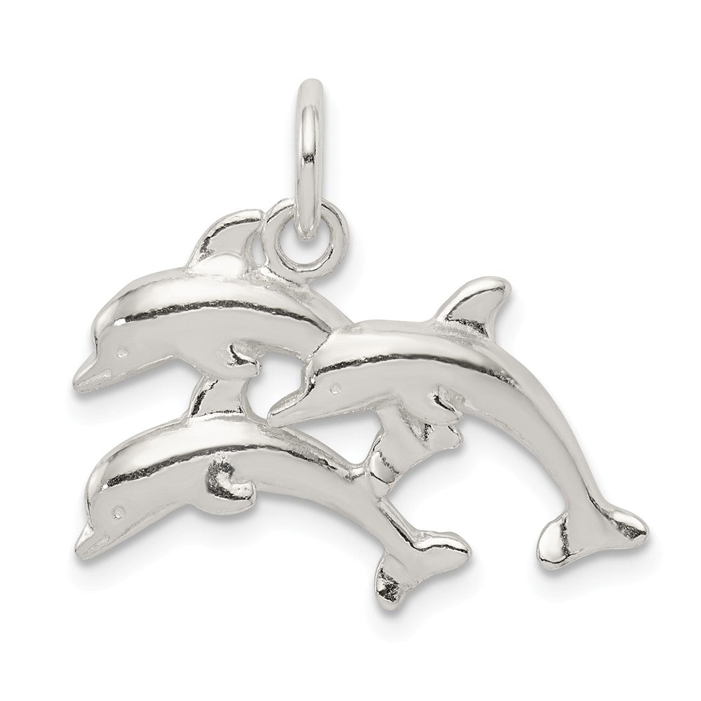 Million Charms 925 Sterling Silver Dolphins Charm