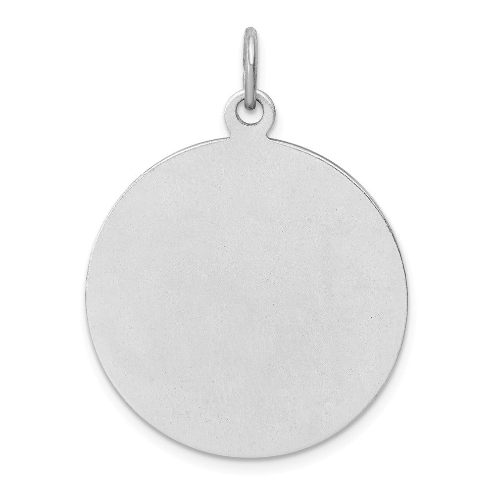 Million Charms 925 Sterling Silver Rhodium-Plated Enamel Religious Saint Christopher Medal