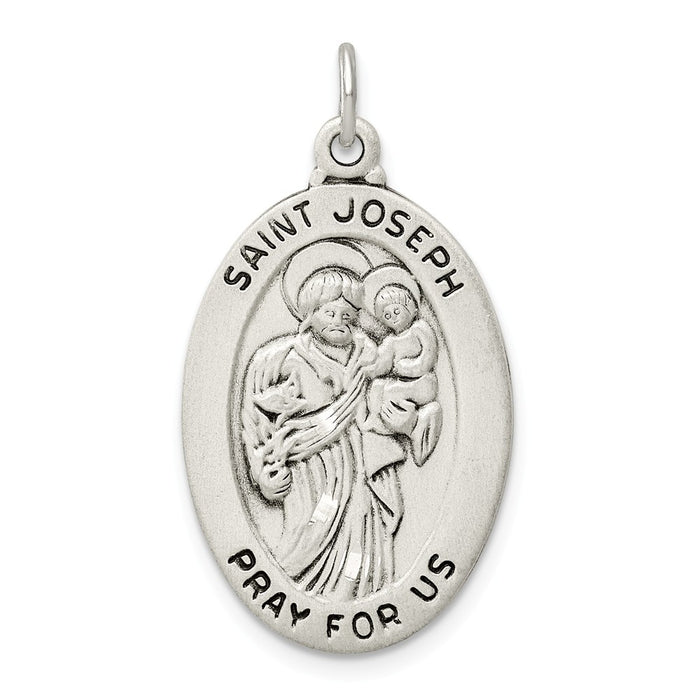 Million Charms 925 Sterling Silver Religious Saint Joseph Medal