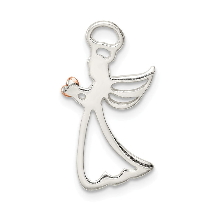 Million Charms 925 Sterling Silver & Rose Enamel Love You More Heart Pe