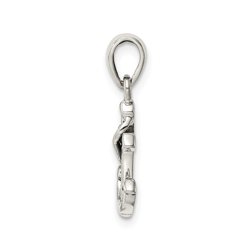 Million Charms 925 Sterling Silver Polished Nautical Anchor Pendant