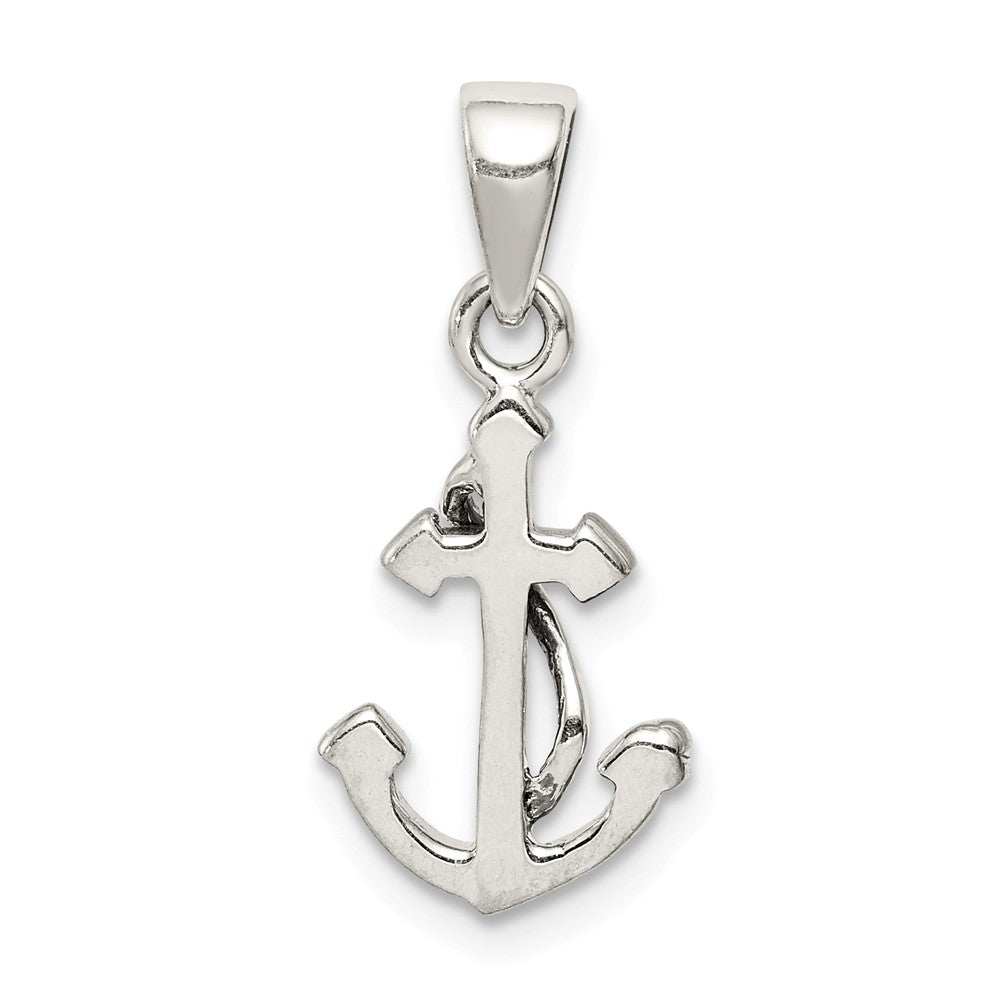 Million Charms 925 Sterling Silver Polished Nautical Anchor Pendant