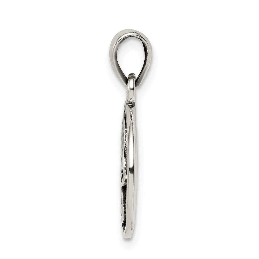 Million Charms 925 Sterling Silver Antiqued Hasma Pendant