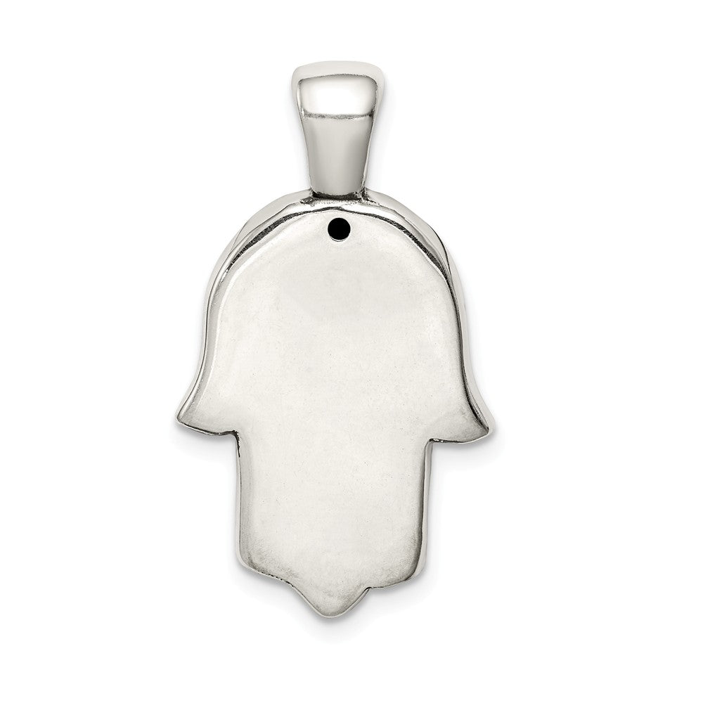 Million Charms 925 Sterling Silver Antiqued Hasma Pendant