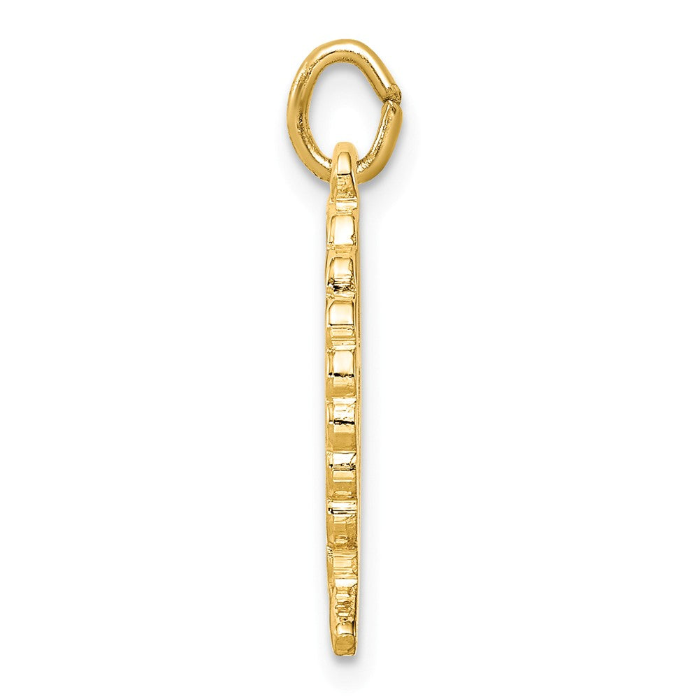 Million Charms 925 Sterling Silver Gold Themed Tone Ichthus Fish Pendant