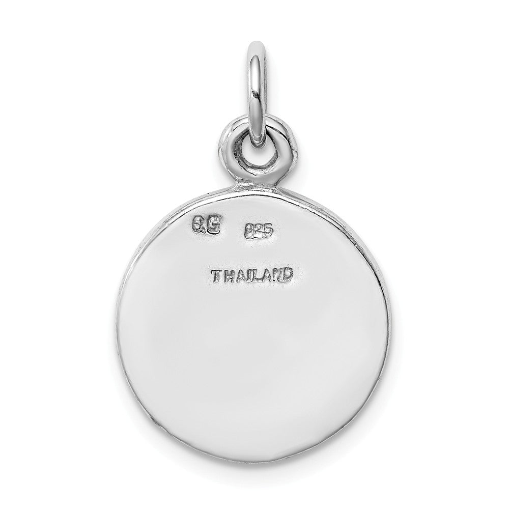 Million Charms 925 Sterling Silver Rhodium-Plated & Antiqued Religious Jewish Star Of David Pendant