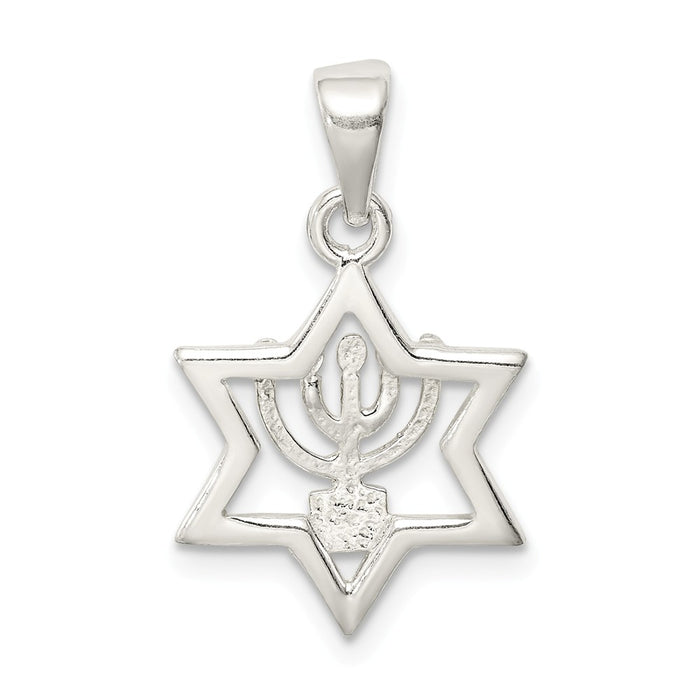 Million Charms 925 Sterling Silver Religious Jewish Star Of David Pendant