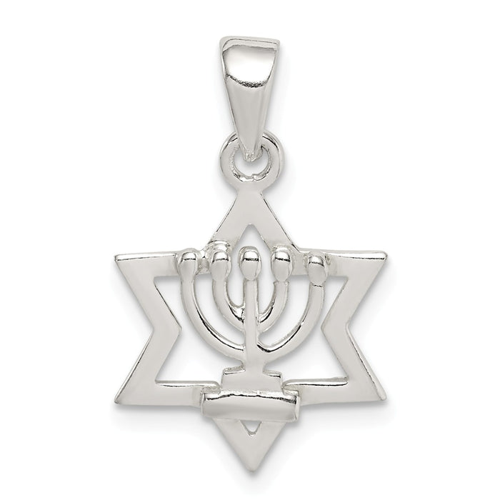 Million Charms 925 Sterling Silver Religious Jewish Star Of David Pendant