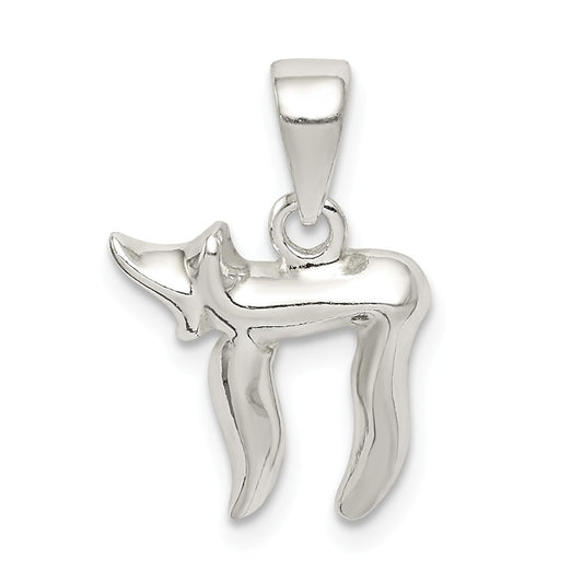 Million Charms 925 Sterling Silver Polished Chai Symbol