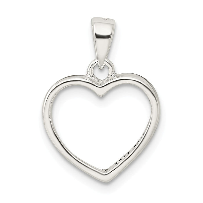 Million Charms 925 Sterling Silver Enamel Love You Mom Heart Pendant