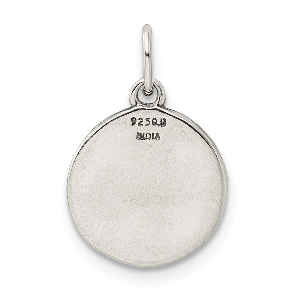 Million Charms 925 Sterling Silver Enamel Love You To The Moon & Back Charm Pendant