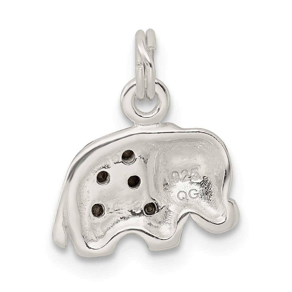 Million Charms 925 Sterling Silver Swarovski Crystal Elephant Pendant