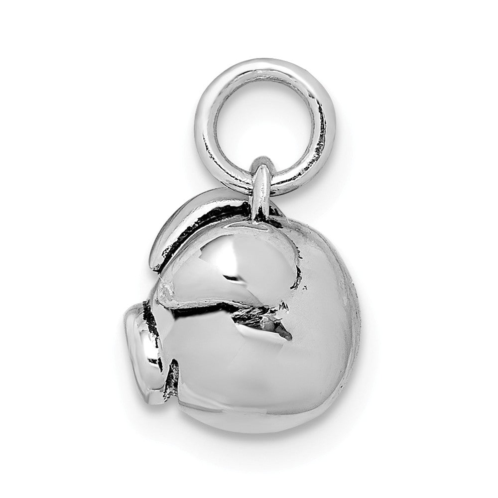 Million Charms 925 Sterling Silver Rhodium-Plated Antiqued Pig Head Pendant