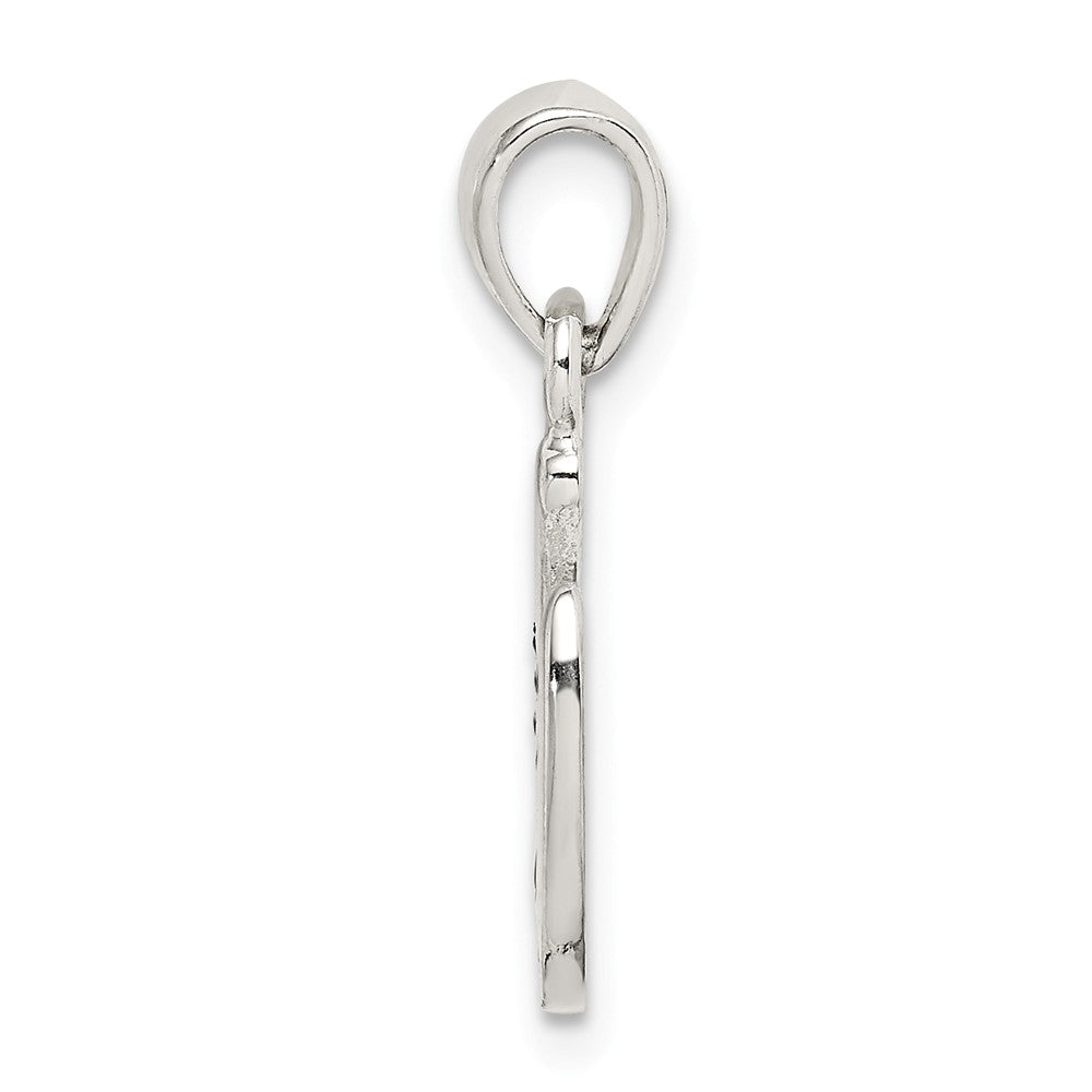 Million Charms 925 Sterling Silver Enamel Good Luck Horse Shoe Pendant