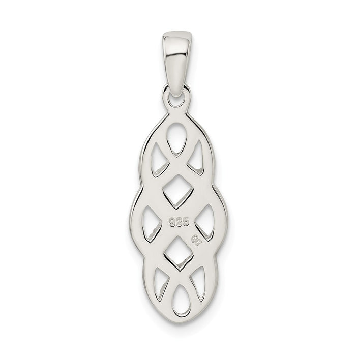 Million Charms 925 Sterling Silver Polished Celtic Pendant