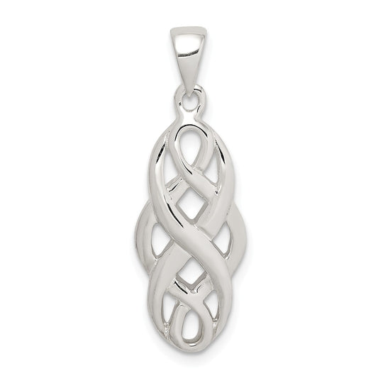 Million Charms 925 Sterling Silver Polished Celtic Pendant