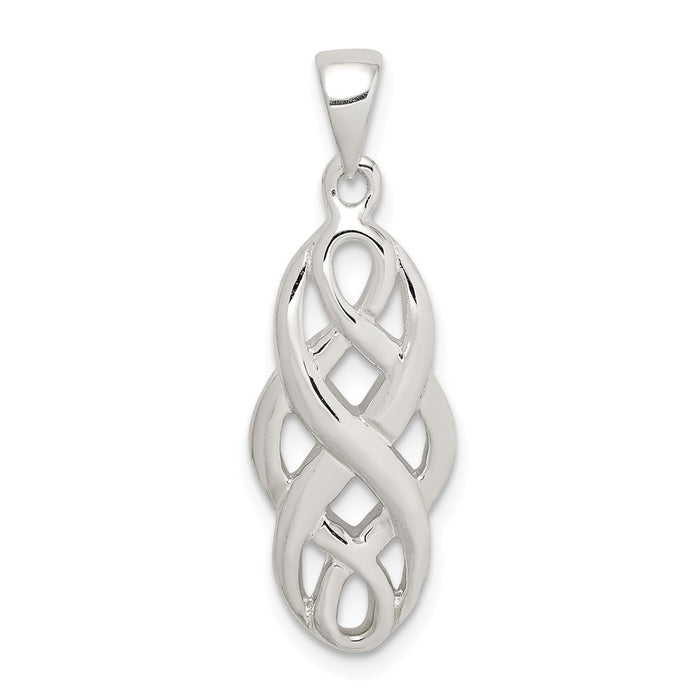 Million Charms 925 Sterling Silver Polished Celtic Pendant