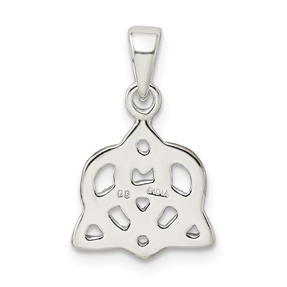 Million Charms 925 Sterling Silver & Rose Tone Heart Pendant
