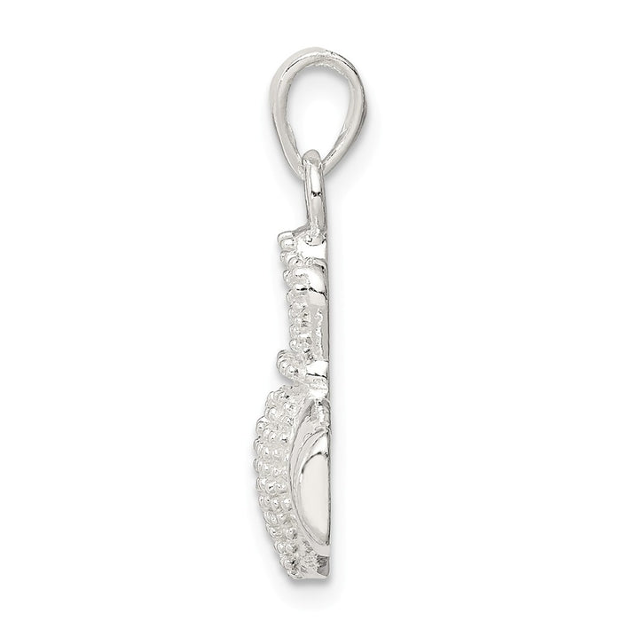 Million Charms 925 Sterling Silver Polished Claddagh Pendant