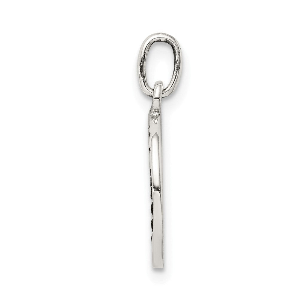 Million Charms 925 Sterling Silver Antiqued Smile Sun Charm