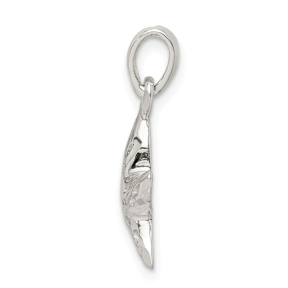 Million Charms 925 Sterling Silver Diamond Cut Star Fish Pendant