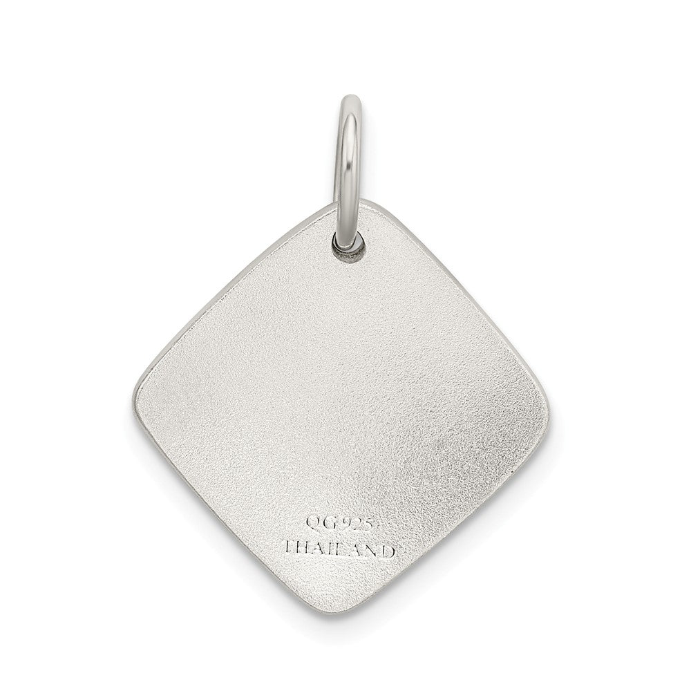 Million Charms 925 Sterling Silver Gold-Tone Seashell Brushed Pendant