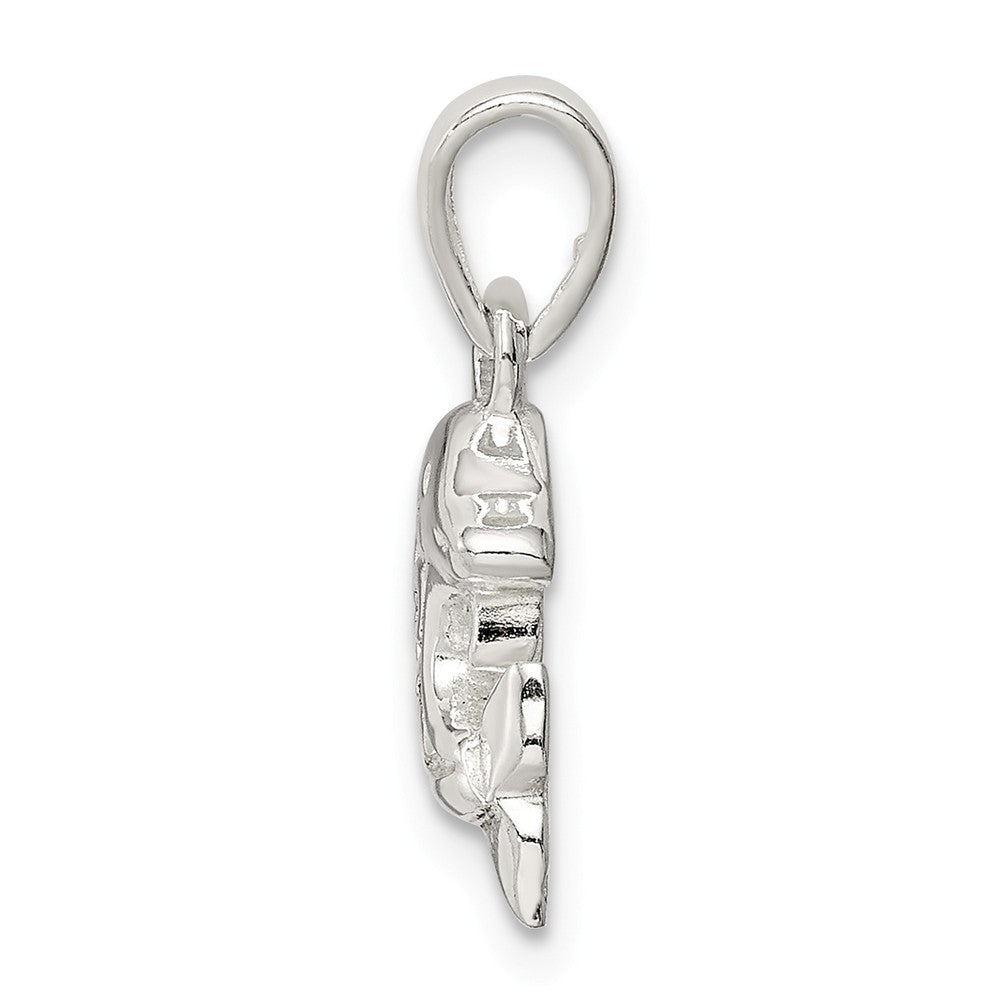 Million Charms 925 Sterling Silver Polished Dolphin Pendant