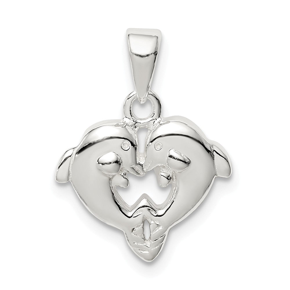Million Charms 925 Sterling Silver Polished Dolphin Pendant