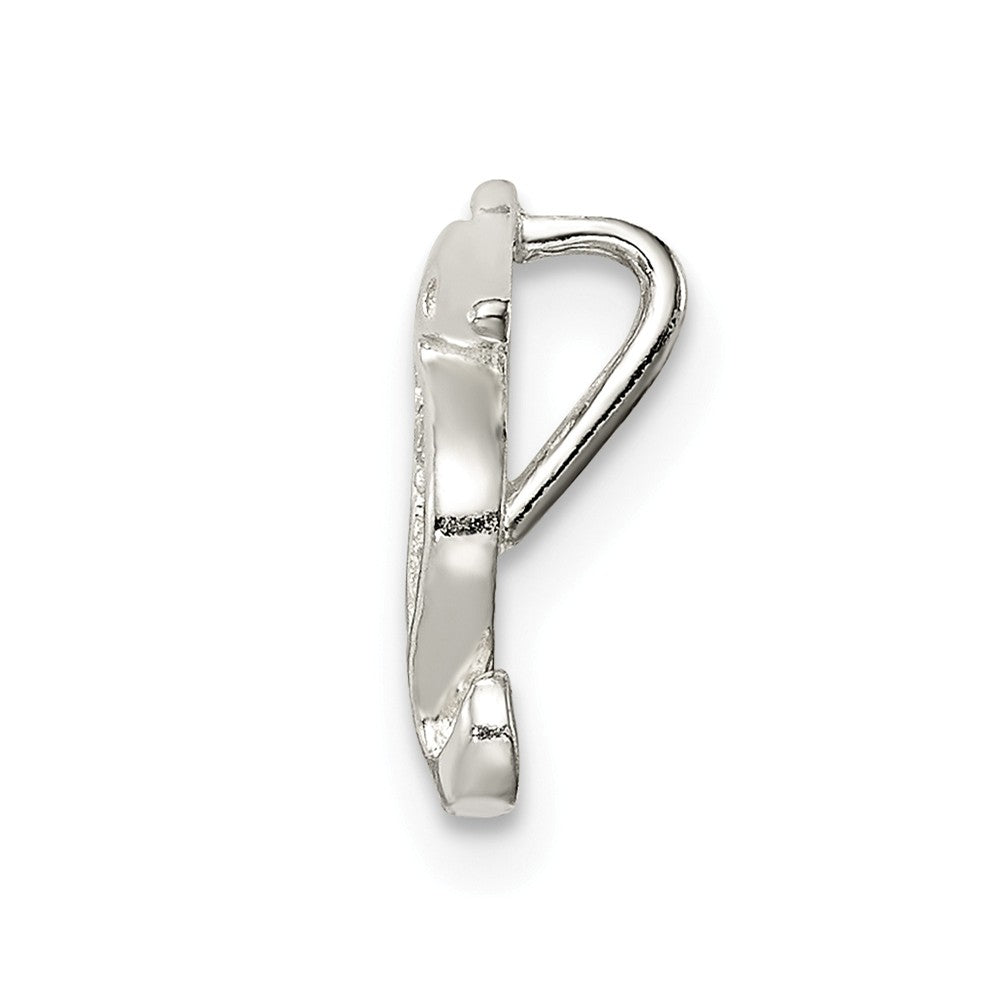 Million Charms 925 Sterling Silver (Cubic Zirconia) CZ Nautical Seahorse Chain Slide