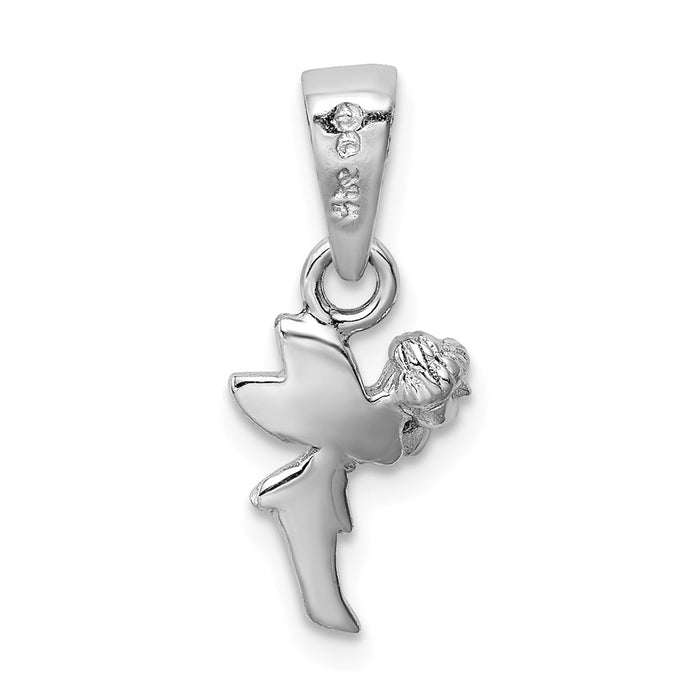 Million Charms 925 Sterling Silver Rhodium-Plated Fairy Pendant
