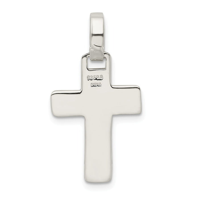 Million Charms 925 Sterling Silver Polished Relgious Cross Pendant