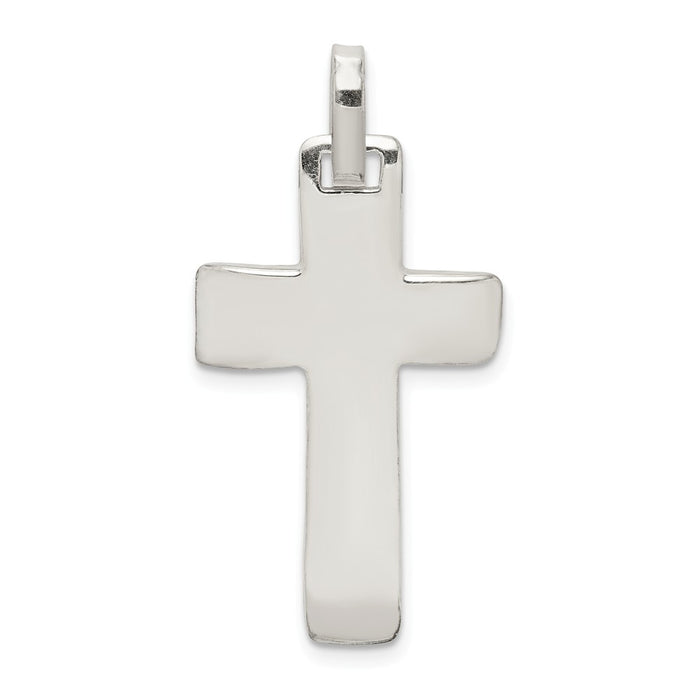 Million Charms 925 Sterling Silver Polished Relgious Cross Pendant