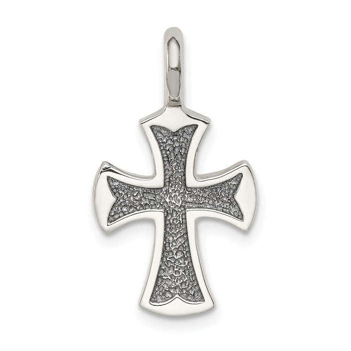 Million Charms 925 Sterling Silver Antiqued Relgious Cross Pendant