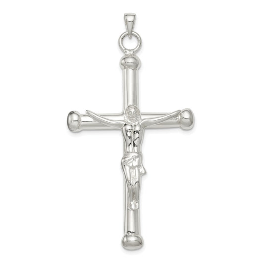 Million Charms 925 Sterling Silver Polished Relgious Crucifix Pendant