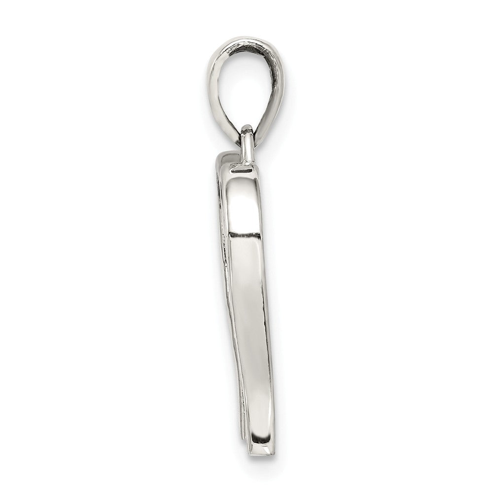 Million Charms 925 Sterling Silver Antiqued Wing Pendant