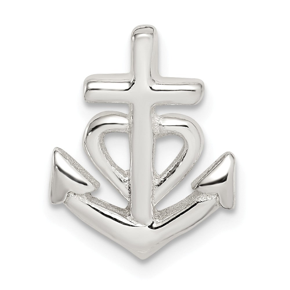 Million Charms 925 Sterling Silver Polished Nautical Anchor Pendant