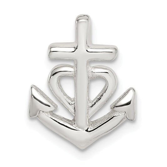 Million Charms 925 Sterling Silver Polished Nautical Anchor Pendant