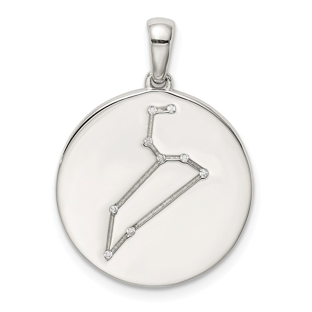 Million Charms 925 Sterling Silver & (Cubic Zirconia) CZ Leo Zodiac Pendant