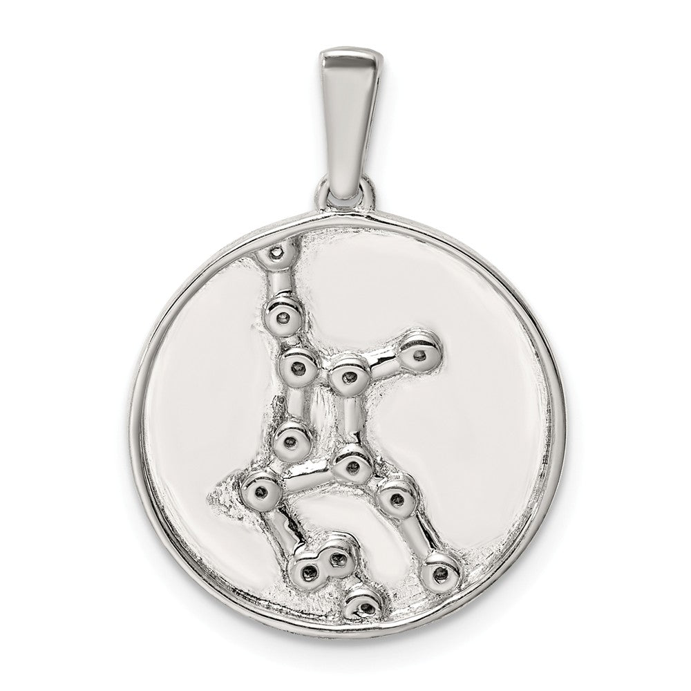 Million Charms 925 Sterling Silver & (Cubic Zirconia) CZ Virgo Zodiac Pendant