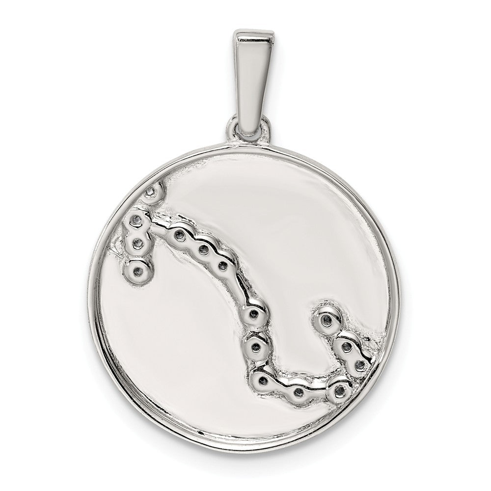 Million Charms 925 Sterling Silver & (Cubic Zirconia) CZ Scorpio Zodiac Pendant