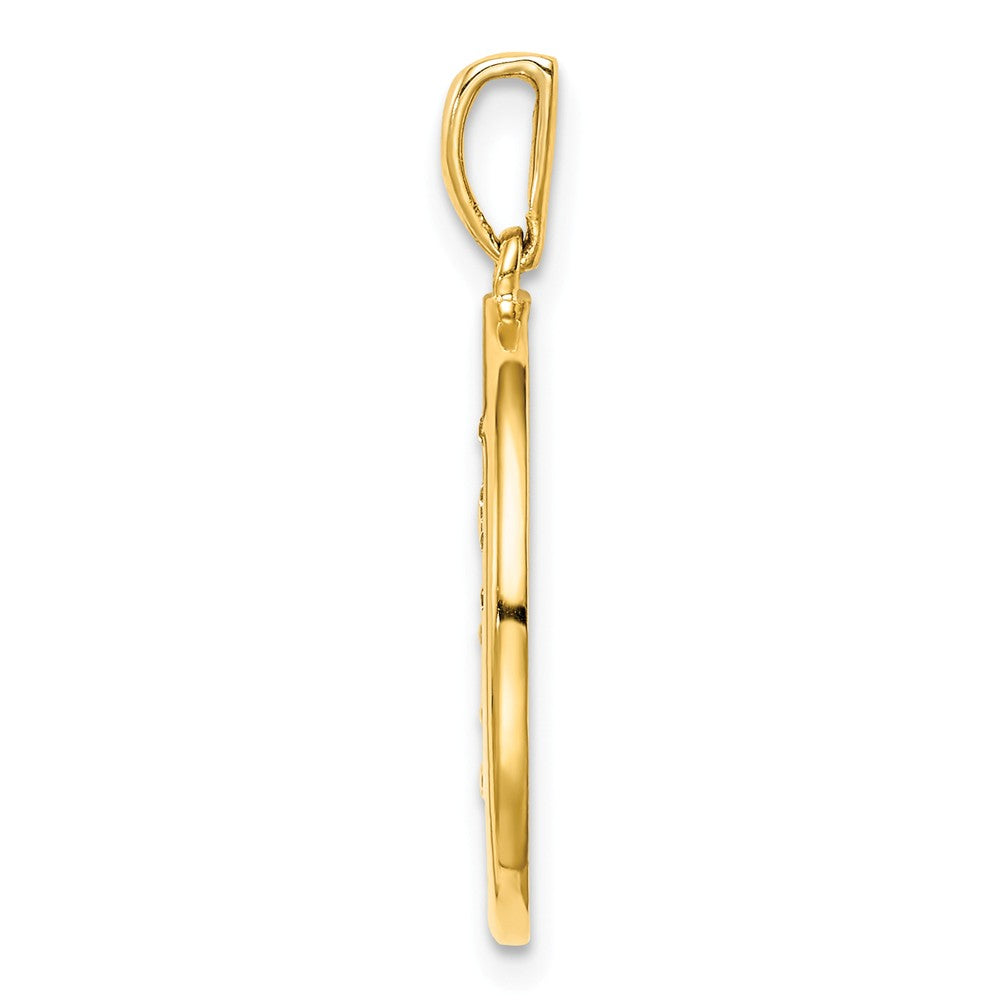 Million Charms Sterling Silver Gold-Plated & (Cubic Zirconia) CZ Scorpio Zodiac Pendant