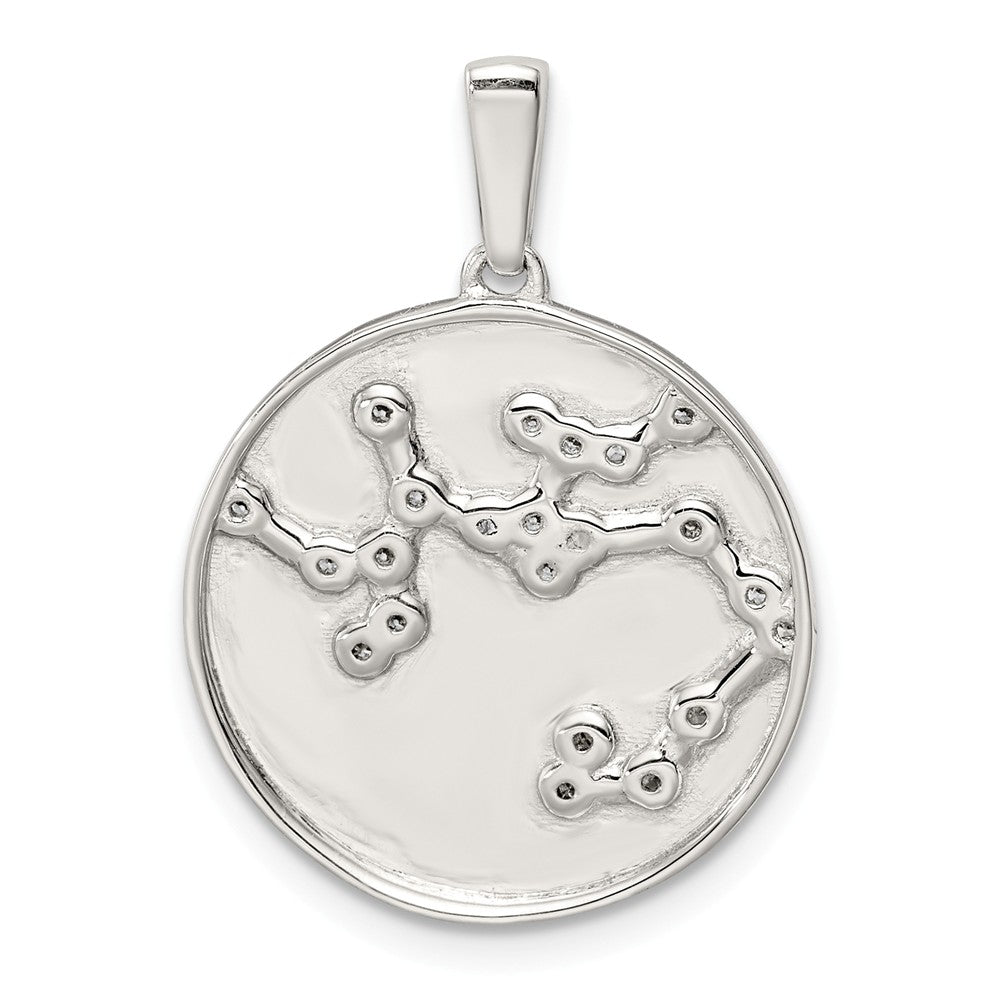 Million Charms 925 Sterling Silver & (Cubic Zirconia) CZ Sagittarius Zodiac Pendant