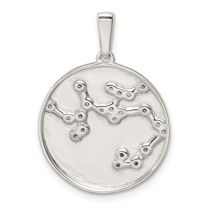 Million Charms 925 Sterling Silver & (Cubic Zirconia) CZ Sagittarius Zodiac Pendant