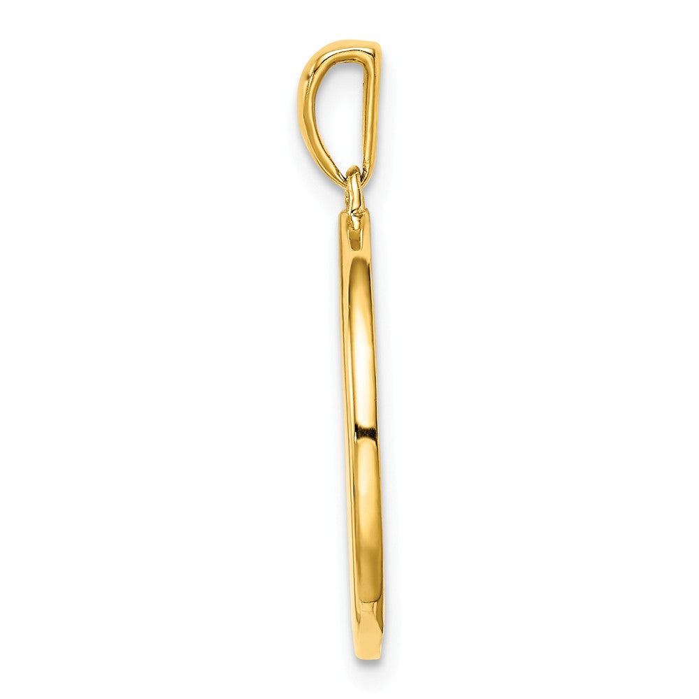 Million Charms Sterling Silver Gold-Plated & (Cubic Zirconia) CZ Capricorn Zodiac Pendant