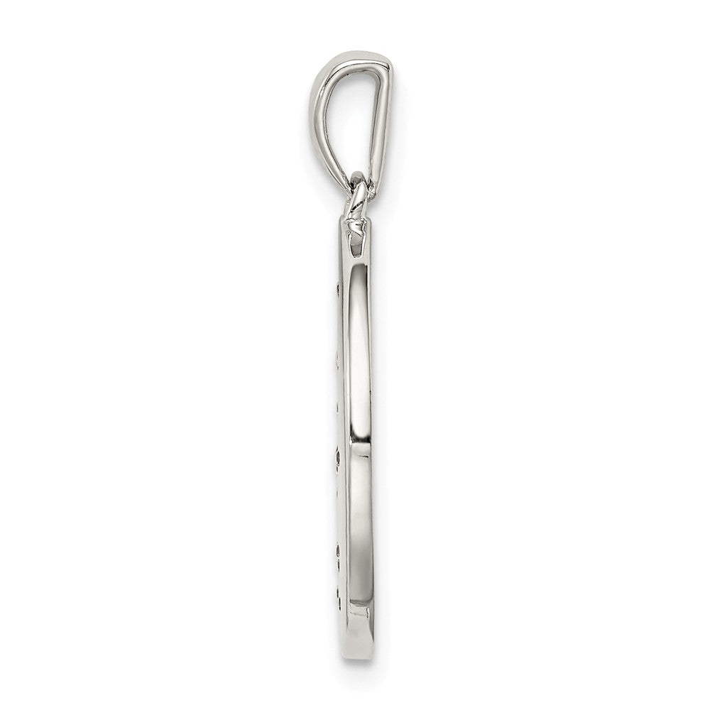 Million Charms 925 Sterling Silver & (Cubic Zirconia) CZ Aquarius Zodiac Pendant